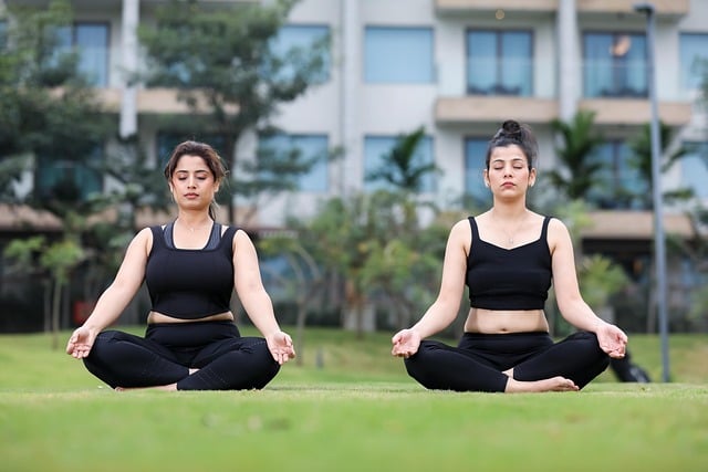 women, meditation, pose, portrait, relaxation - hormonal health