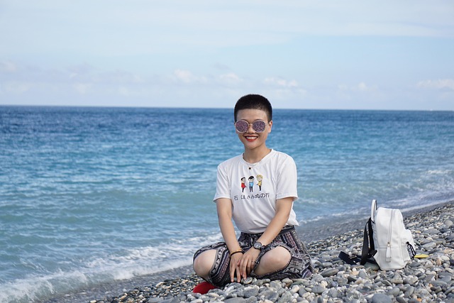 peaceful, happy, sea, sunshine, harmony, wellness, water, beach, ocean, girl, fe - hormonal health