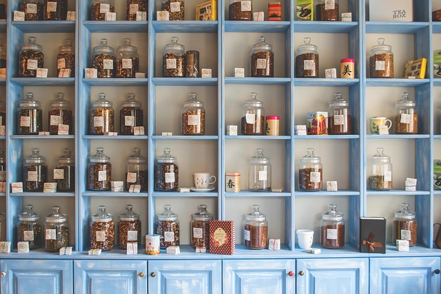 jars, herbs, shelves, store, shop, chinese medicine, herbal, indoors, natural, t - hormonal health